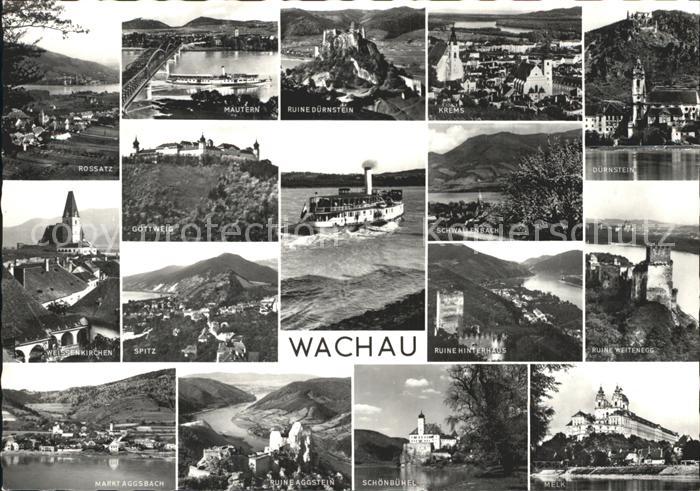 Duernstein Wachau Ruine Rossatz Mautern Krems Gottweig Spitz Schoenbuehel