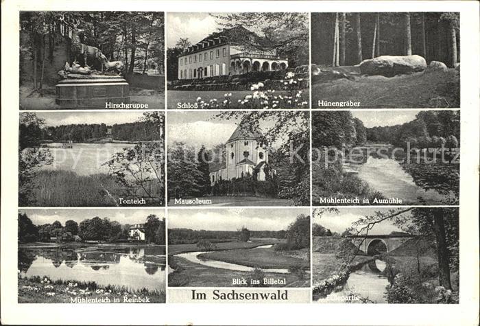 HAMBURG  CITY Sachsenwald Mausoleum Muehlenteich in Aumuehle Tonteich  Huenengra