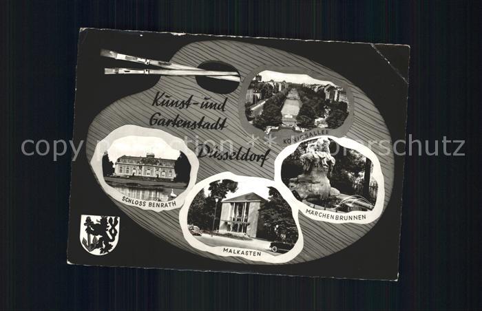 DuessELDORF  CITY Schloss Benrath Malkasten Maerchenbrunnen  Koenigsallee