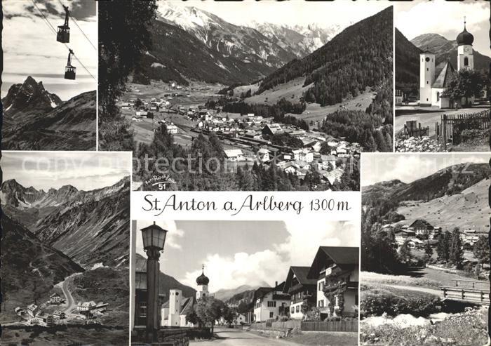 St Anton Arlberg Kirchenpartie Seilbahn