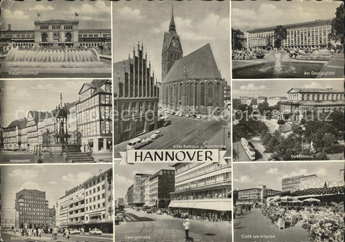 HANNOVER  CITY Holzmarkt Georgsplatz Opernhaus Georgstrasse