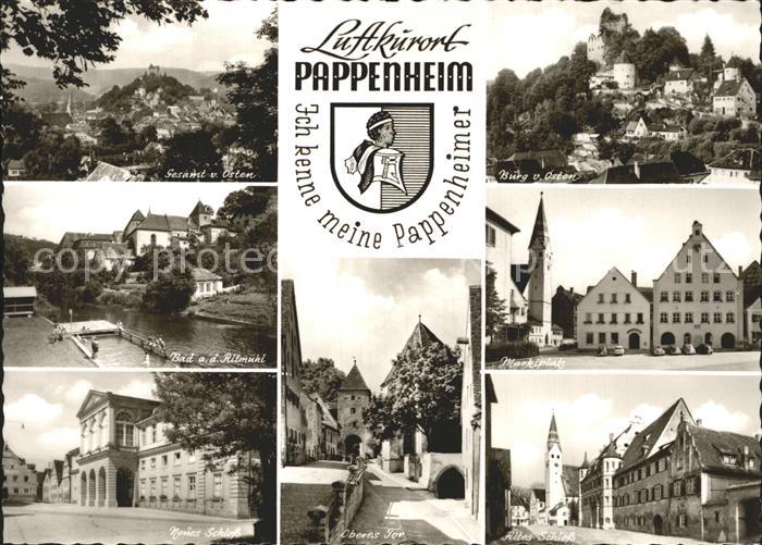 Pappenheim Mittelfranken Bad Burg Marktplatz Oberes-Tor