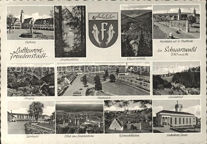 FREUDENSTADT BW Langenwaldsee Marktplatz Rathaus