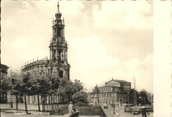 DRESDEN Elbe Theaterplatz
