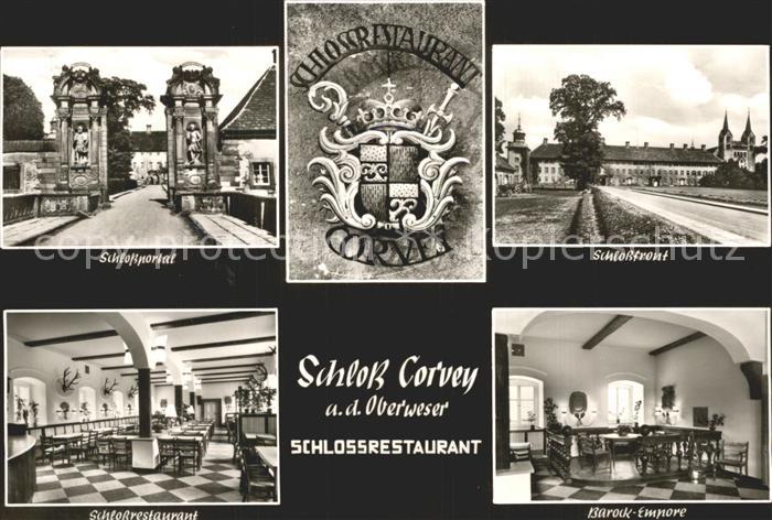 Hoexter Weser Schlossportal Restaurant Barock-Empore