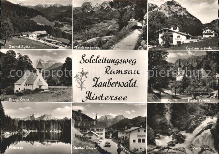 Ramsau Berchtesgaden Soleleitungsweg Zauberwald Hintersee