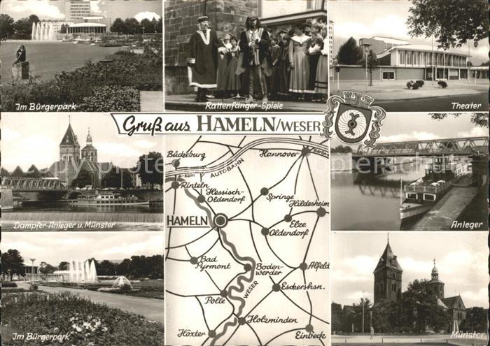 Hameln Weser Theater Anleger Muenster Rattenfaengerspiele