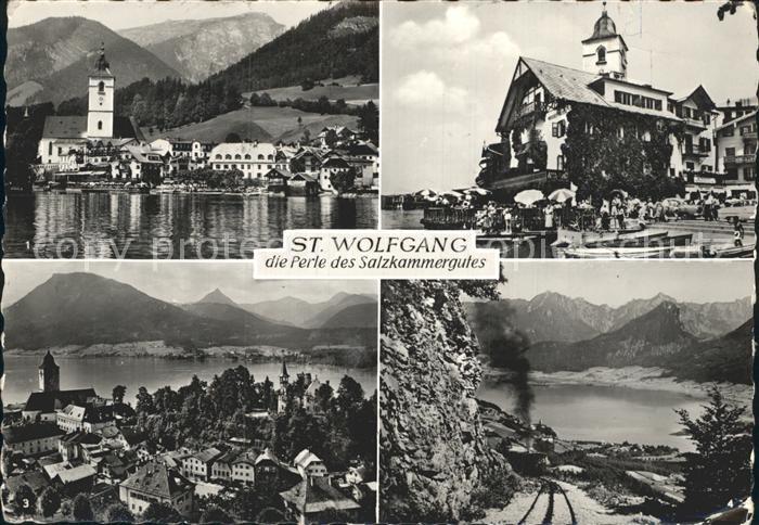 St Wolfgang Wolfgangsee Schafberg Weisses Roessl Zinkenbach