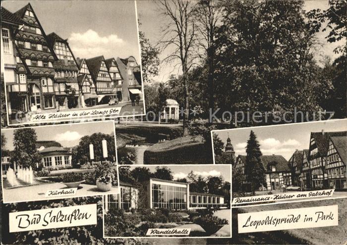 Bad Salzuflen Wandelhalle Lange-Strasse Salzhof Kurhaus