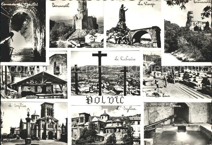 Volvic Kirche Burgruinen