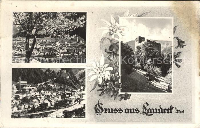 Landeck Tirol Teilansichten Baumbluete Blumen Schloss