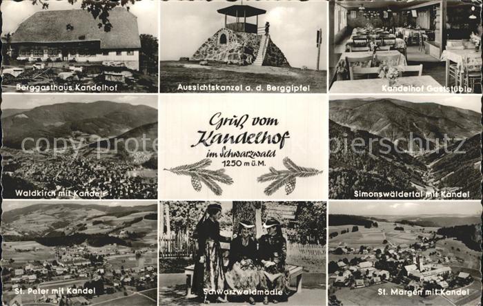 Waldkirch Breisgau Berggasthaus Kandelhof Schwarzwald Simonswaeldertal St Maerge