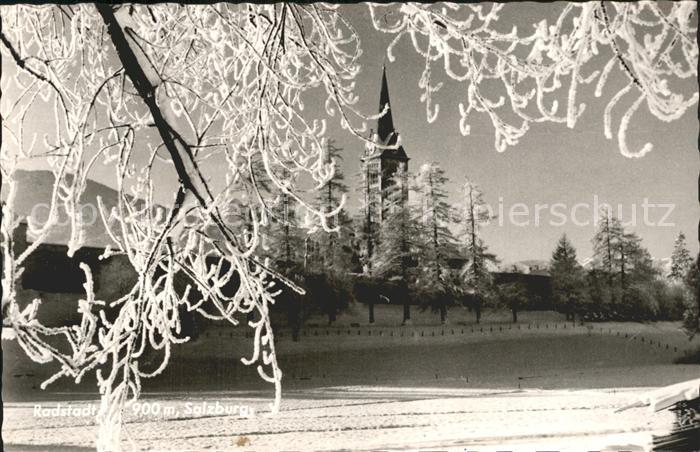 Radstadt Winterlandschaft Kirche Rauhreif