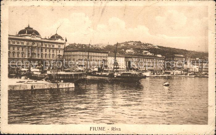 Fiume Rijeka Riva Hafen