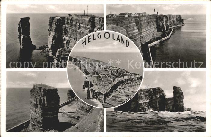 Insel Helgoland Teilansichten Lange Anne Felsen Fliegeraufnahme