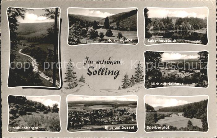 Dassel Solling Panorama Holzmindetal Lakenhausteich Neuhaus Sperbergtal Muehlenb