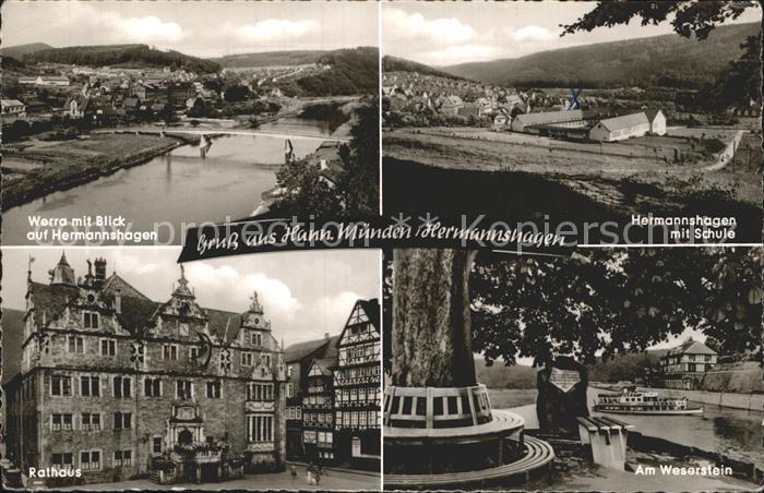 Hermannshagen Panorama Werra Schule Weserstein Rathaus