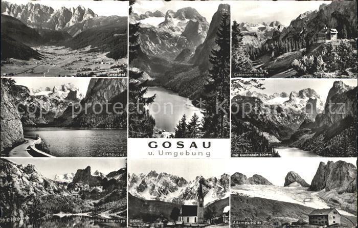 Gosau Oberoesterreich Panorama Gosautal Alpen Bergsee Dachsteingebirge Gablonzer