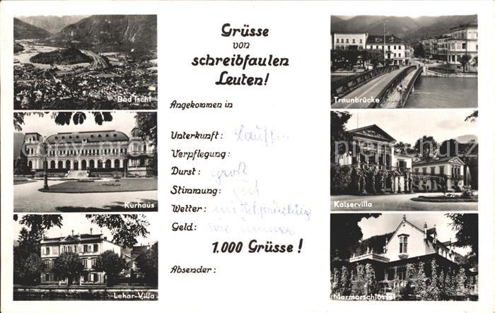 Bad Ischl Salzkammergut Traunbruecke Kaiservilla Marmorschloessel Lehar Villa Ku