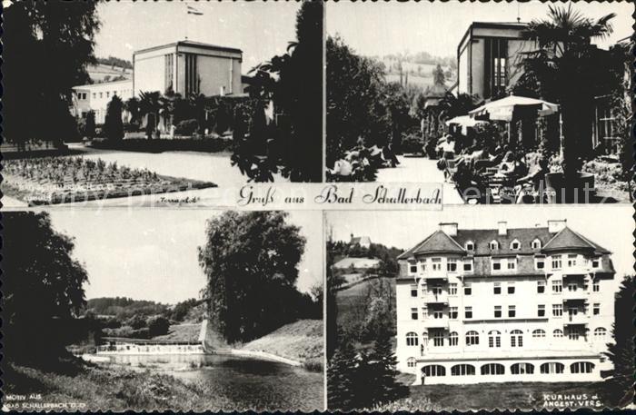 Bad Schallerbach Kurhaus Restaurant Partie am Fluss Wehr