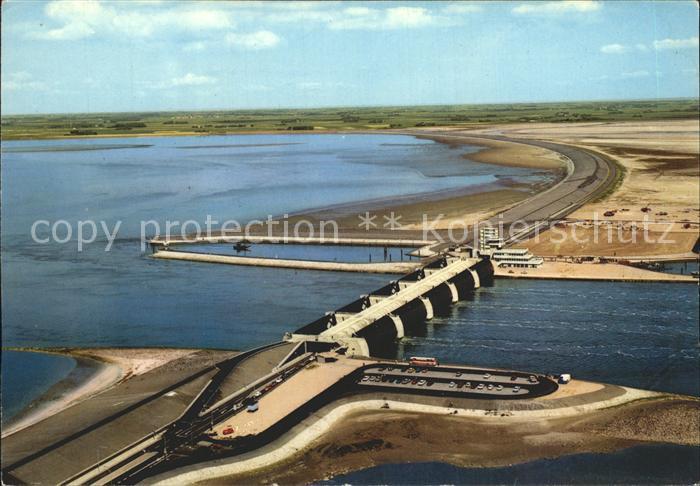 Eidersperrwerk mit Abschlussdamm Fliegeraufnahme