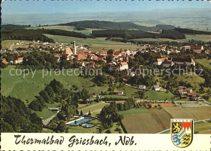 Bad Griesbach Rottal Thermalbad Luftkurort Wappen Fliegeraufnahme