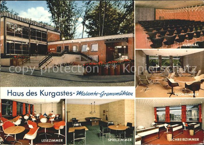 Malente-Gremsmuehlen Haus des Kurgastes Kursaal Kloenzimmer Schreibzimmer Spielz