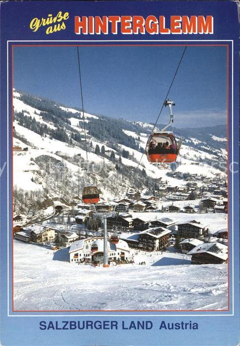 Hinterglemm Saalbach Zwoelferkogel Gondelbahn Skizirkus Wintersportplatz