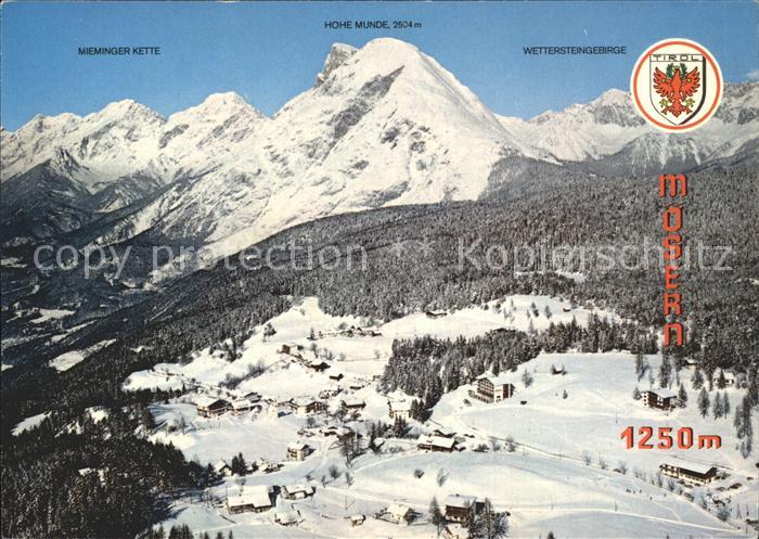 Moesern Panorama Wintersportplatz Hoehenluftkurort Alpen Fliegeraufnahme