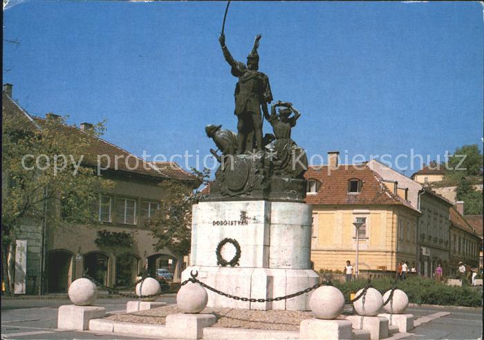 Eger Ungarn Standbild Istvan Dobo Statue
