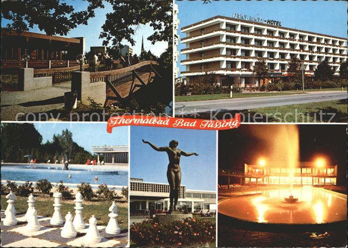 Bad Fuessing Schwefeltherme Pan Land Hotel Bodenschach Statue