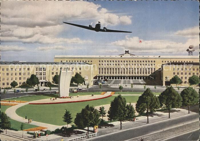 BERLIN  CITY Platz der Luftbruecke Denkmal Flugzeug