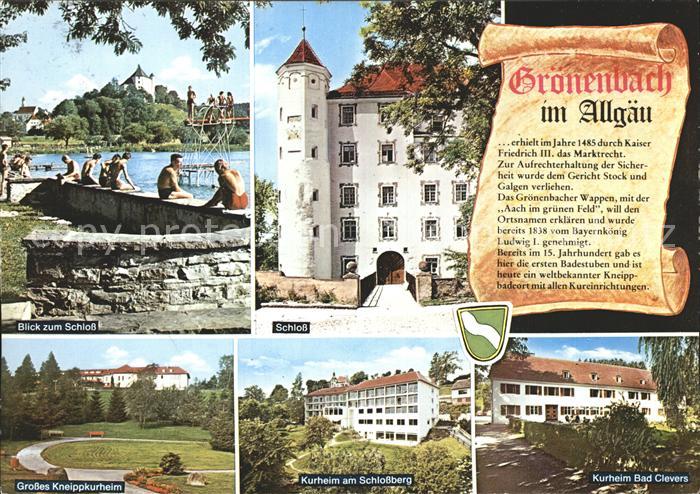 Groenenbach Bad SchwimmbadSchloss Kneippkurheim Schlossberg Kurheim Bad Clevers