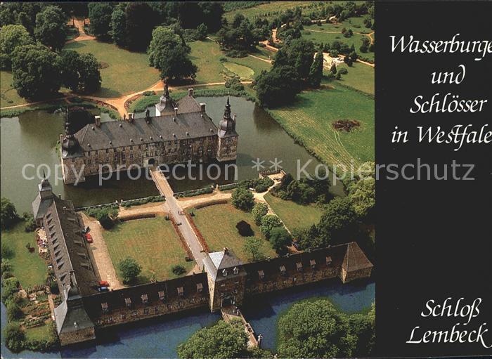 Muenster Westfalen Schloss Lembeck Serie Wasserburgen und Schloesser in Westfale