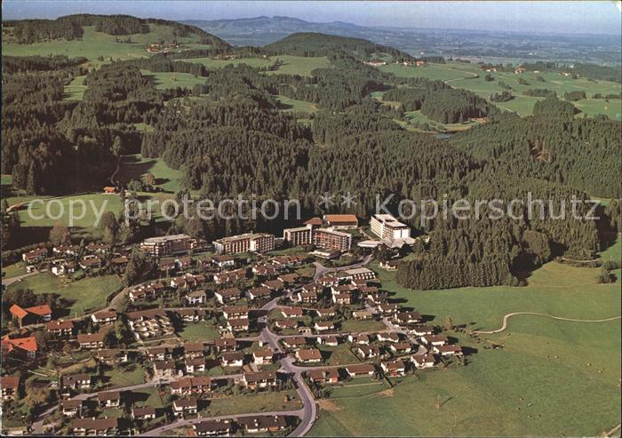 Hopfen See mit Hotel und Kurklinik Enzensberg Fliegeraufnahme