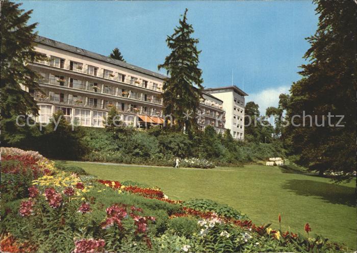 Bad Schwalbach Park Blumenbeet Staatliches Kurhotel