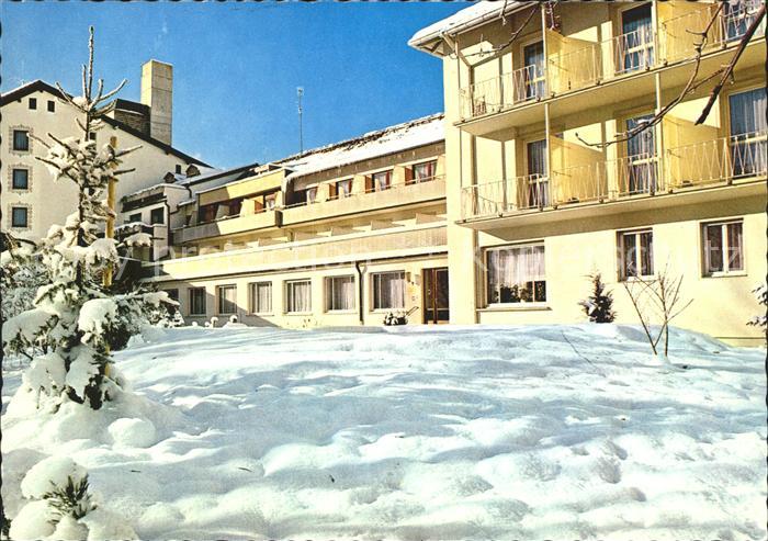 Bad Faulenbach Sanatorium Notburgaheim im Winter Kneippbad