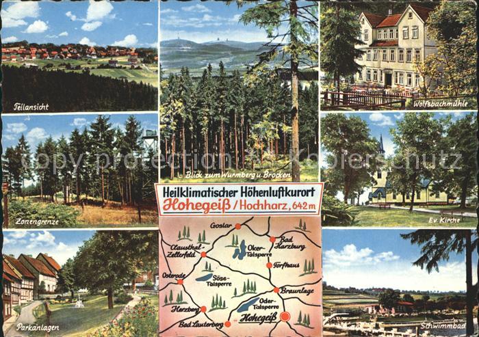 Hohegeiss Harz Panorama Zonengrenze Wald Parkanlage Wurmberg Brocken Wolfsbachmu