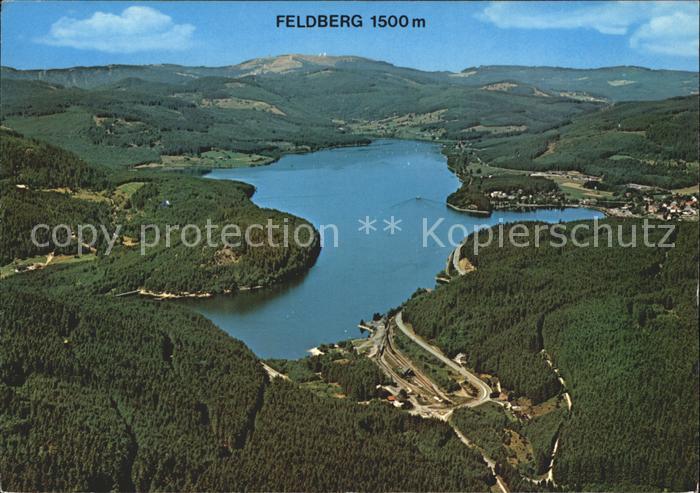 Schluchsee Panorama mit Feldberg Schwarzwald Fliegeraufnahme