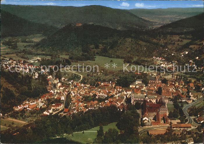 Amorbach Miltenberg Luftkurort Odenwald Fliegeraufnahme