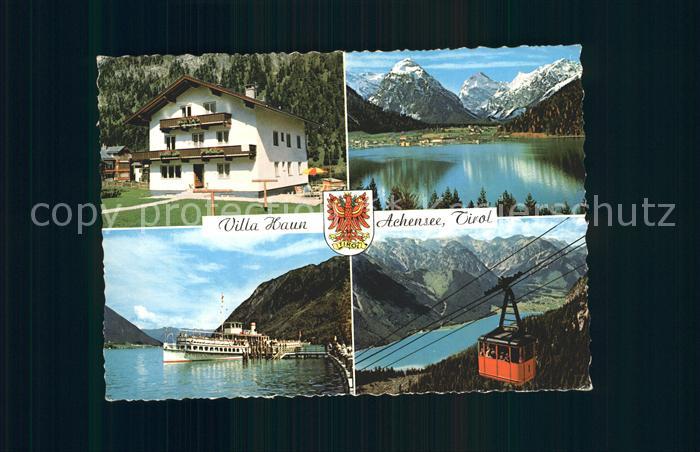 Pertisau Achensee Villa Haun Dampfer Anleger Kabinenbahn Alpenpanorama