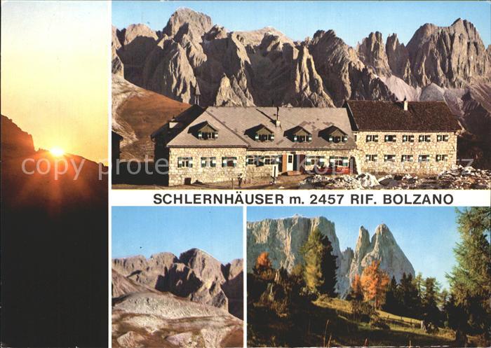 Voels am Schlern Schlernhaeuser Schlerngebiet Dolomiten im Herbst