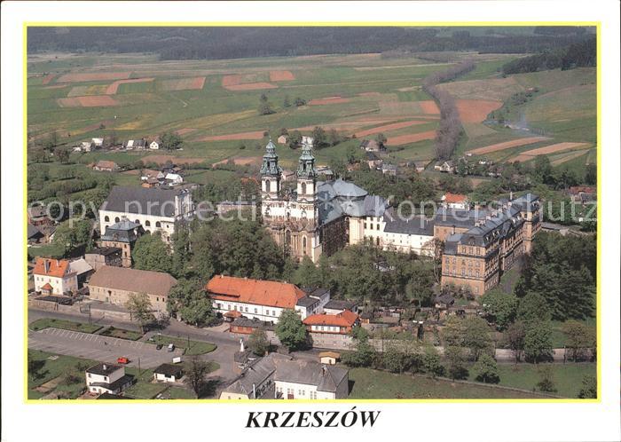 Krzeszow Widok z lotu ptaka Klosterkirche Fliegeraufnahme