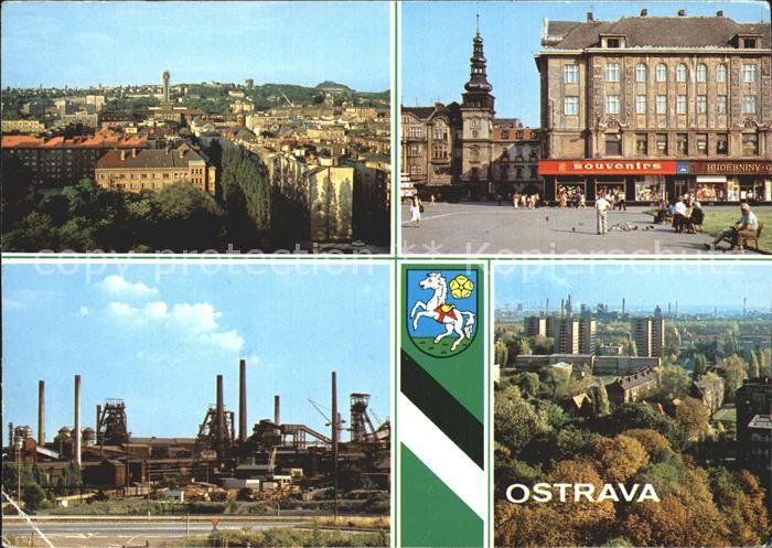 Ostrava Teilansicht Rathaus Marktplatz Huettenwerk