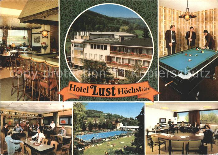 Hoechst Odenwald Hotel Lust Restaurant Konferenzraum Billard Freibad