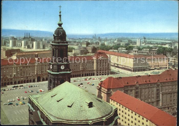 DRESDEN Elbe Kreuzkirche Altmarkt