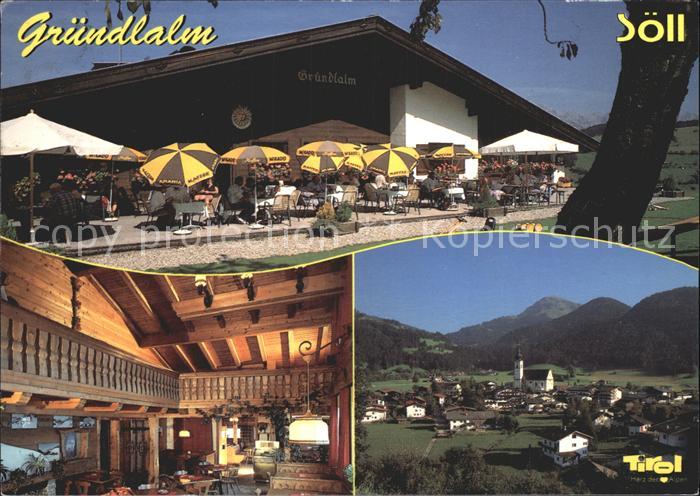 Soell Tirol Wandergebiet Soell Hochsoell Bergrestaurant Gruendlalm