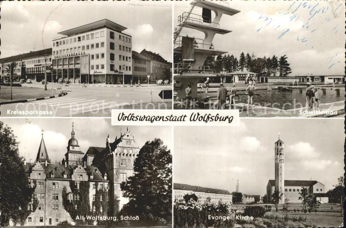 Wolfsburg Kreissparkasse Schwimmbad Schloss Ev Kirche
