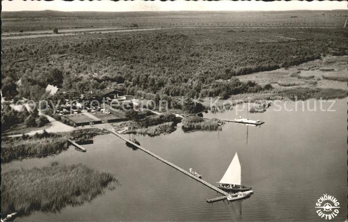 Steinhuder Meer Strandgasthaus Moorhuette Fliegeraufnahme