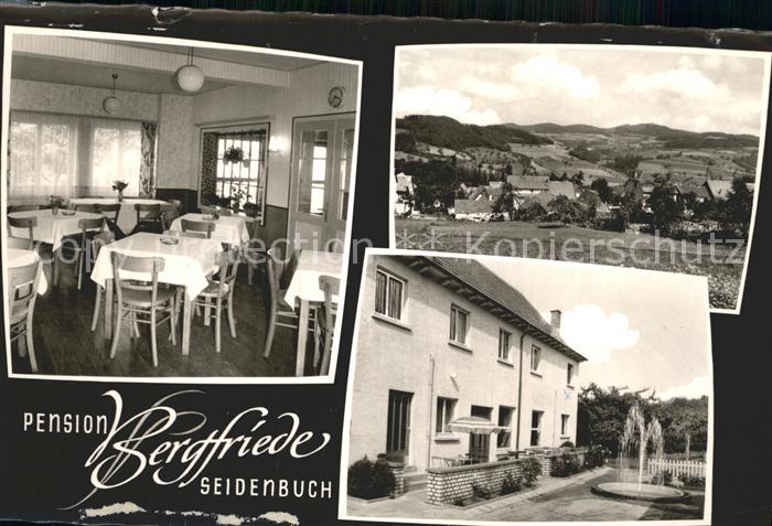 Seidenbuch Pension Bergfriede Gastraum Panorama